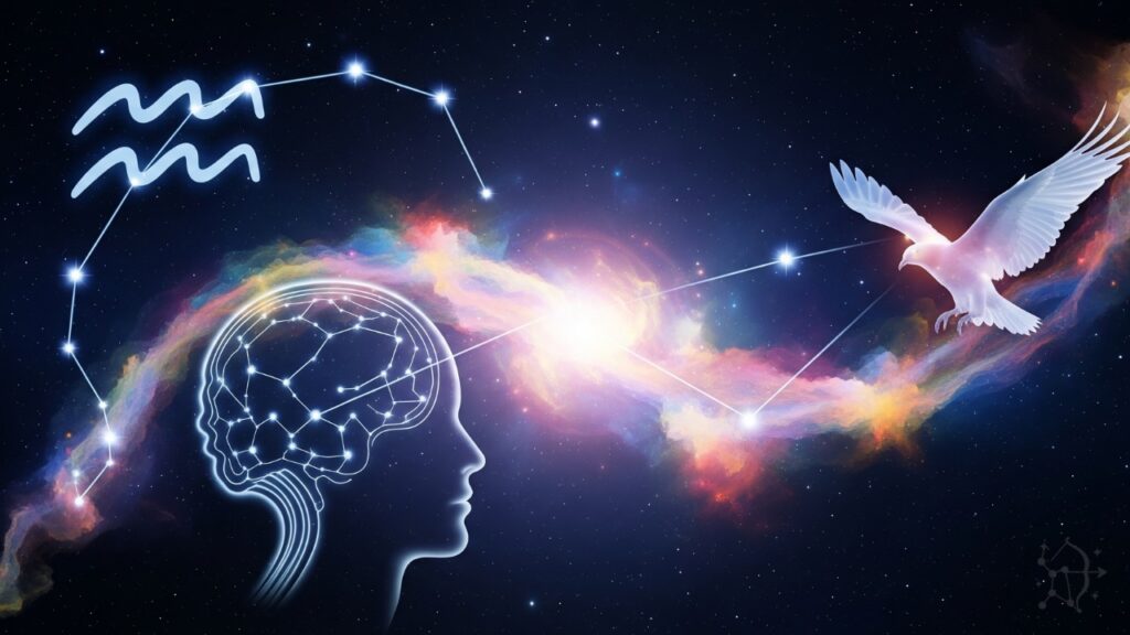 Acuario es signo de aire. La mente acuariana en la inmensidad del cosmos.