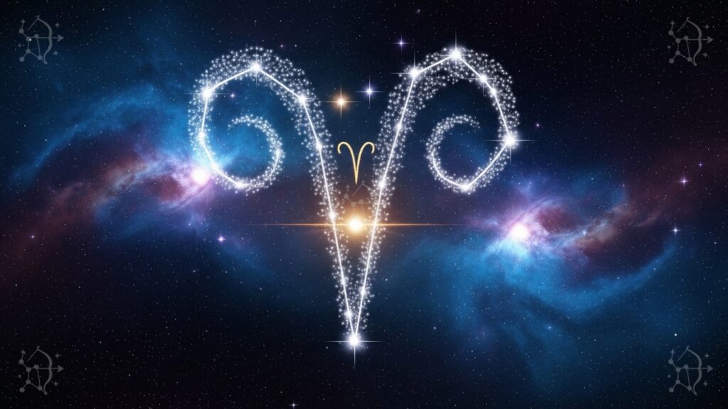 Constelación de Aries en cosmos, fechas de Aries.